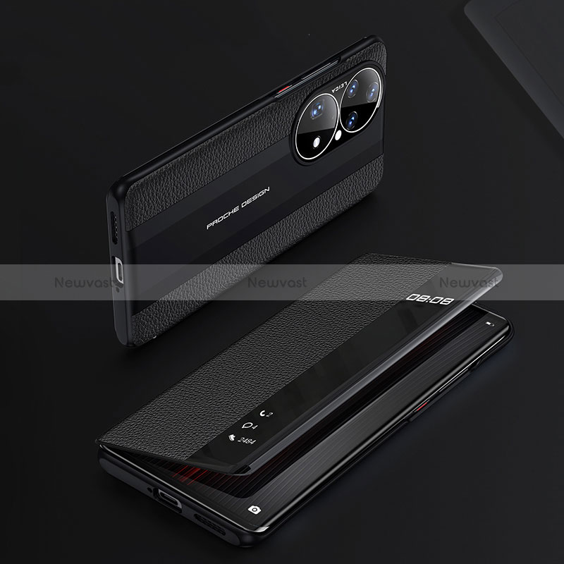 Leather Case Stands Flip Cover Holder JB3 for Huawei P50