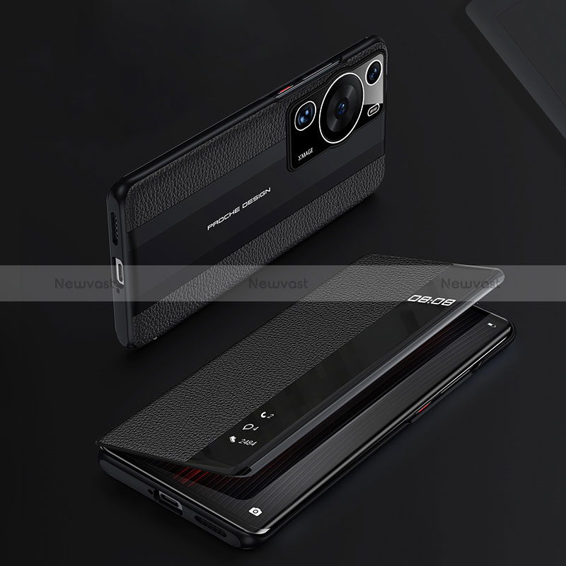 Leather Case Stands Flip Cover Holder JB3 for Huawei P60 Pro