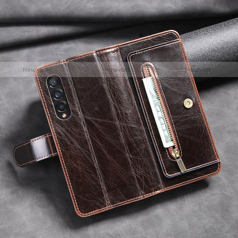 Leather Case Stands Flip Cover Holder JD1 for Samsung Galaxy Z Fold3 5G