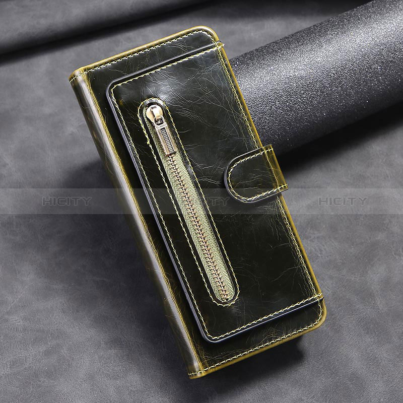 Leather Case Stands Flip Cover Holder JD1 for Samsung Galaxy Z Fold4 5G Army green