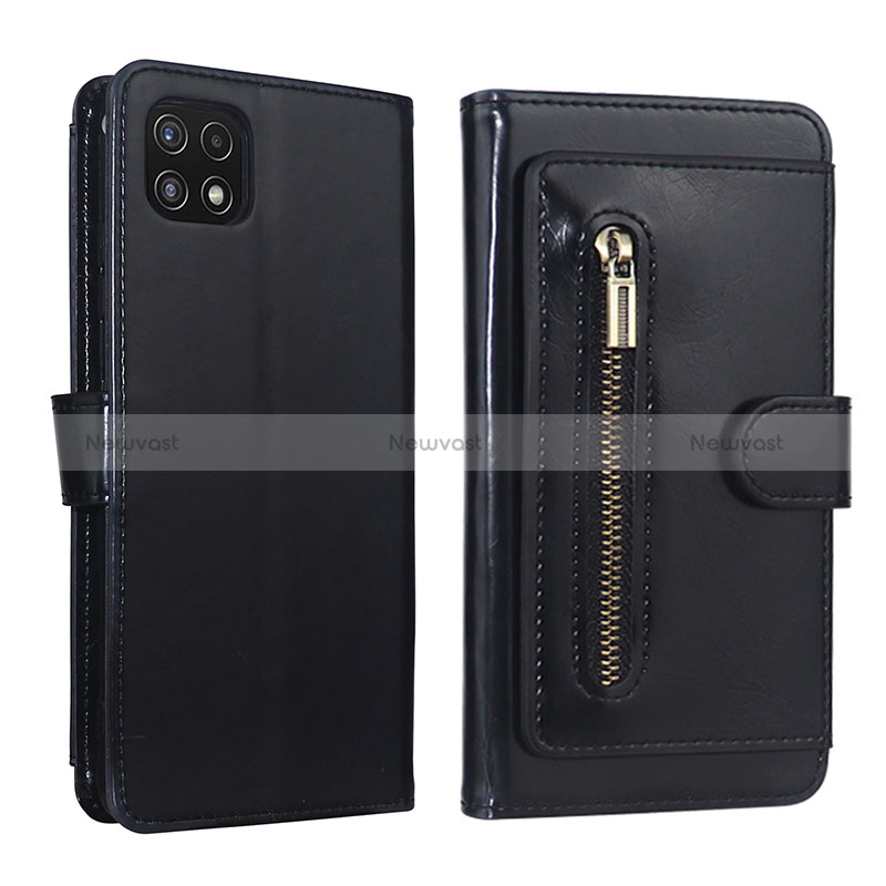 Leather Case Stands Flip Cover Holder JDK for Samsung Galaxy A22 5G