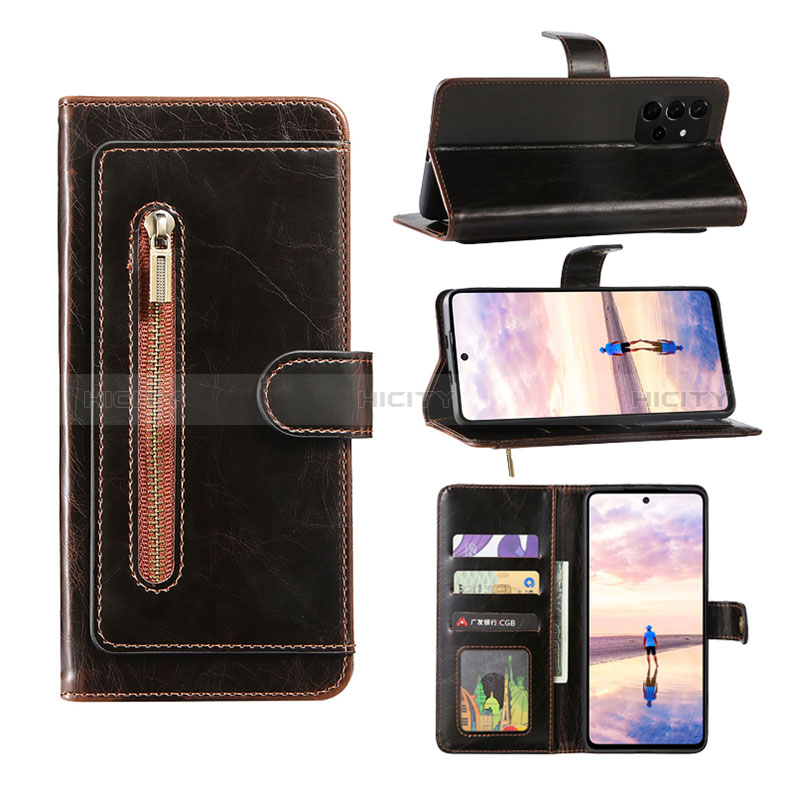 Leather Case Stands Flip Cover Holder JDK for Samsung Galaxy A72 4G