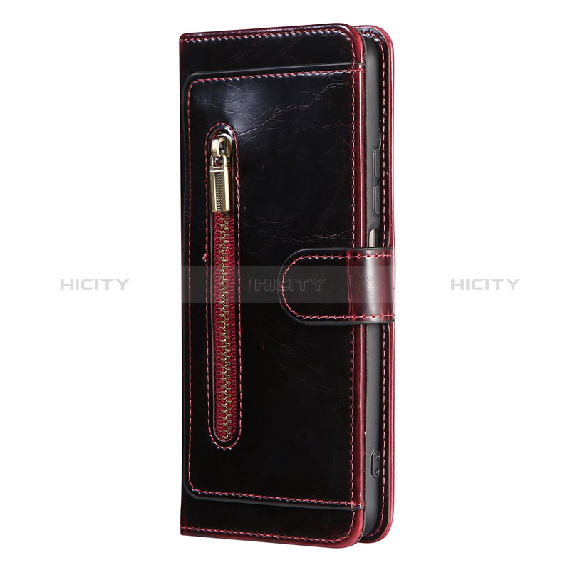 Leather Case Stands Flip Cover Holder JDK for Samsung Galaxy A72 4G Red