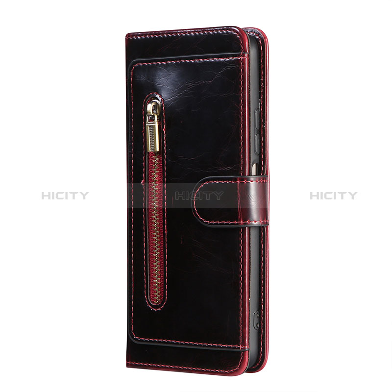 Leather Case Stands Flip Cover Holder JDK for Samsung Galaxy M54 5G Red