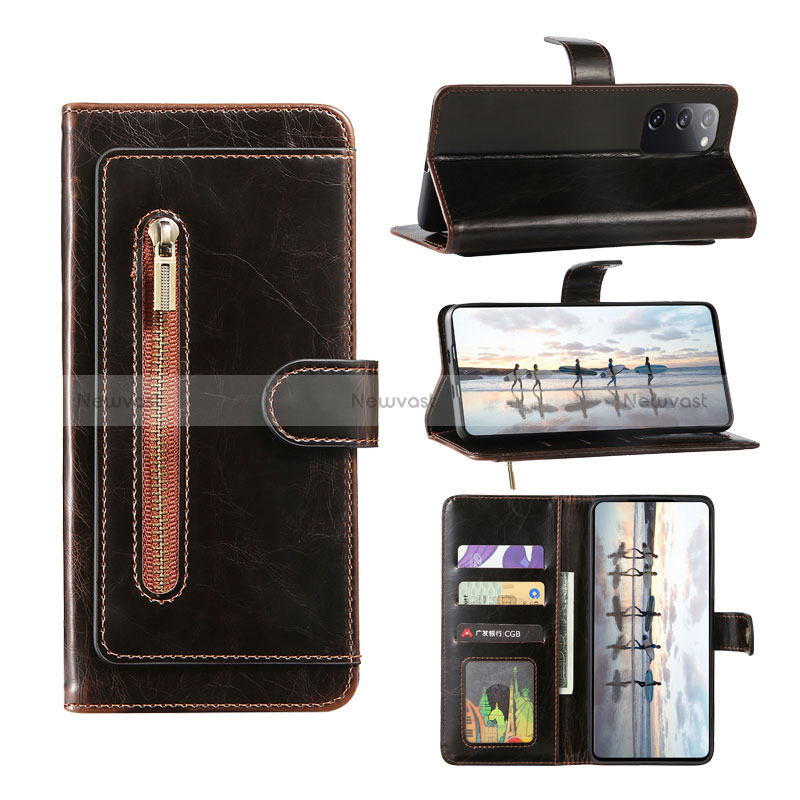 Leather Case Stands Flip Cover Holder JDK for Samsung Galaxy S20 FE (2022) 5G