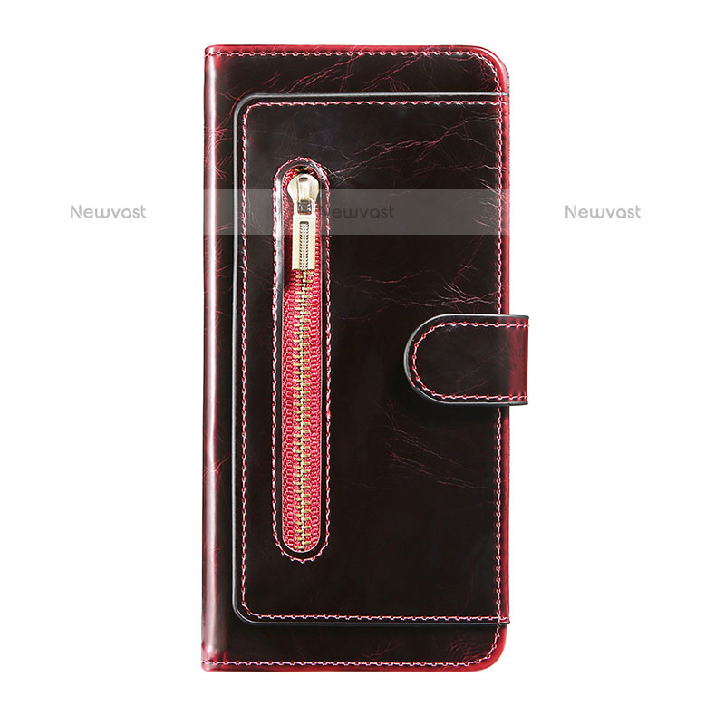 Leather Case Stands Flip Cover Holder JDK for Samsung Galaxy S20 Ultra 5G Red