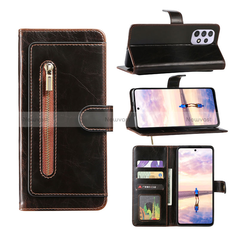 Leather Case Stands Flip Cover Holder JDK1 for Samsung Galaxy A52 4G