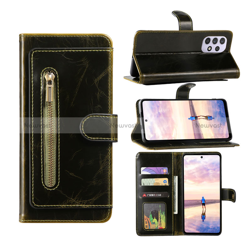 Leather Case Stands Flip Cover Holder JDK1 for Samsung Galaxy A52 4G