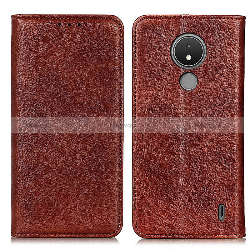 Leather Case Stands Flip Cover Holder K01Z for Nokia C21