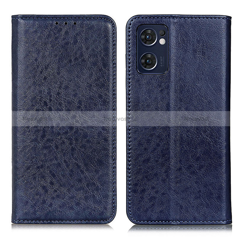 Leather Case Stands Flip Cover Holder K01Z for OnePlus Nord CE 2 5G Blue