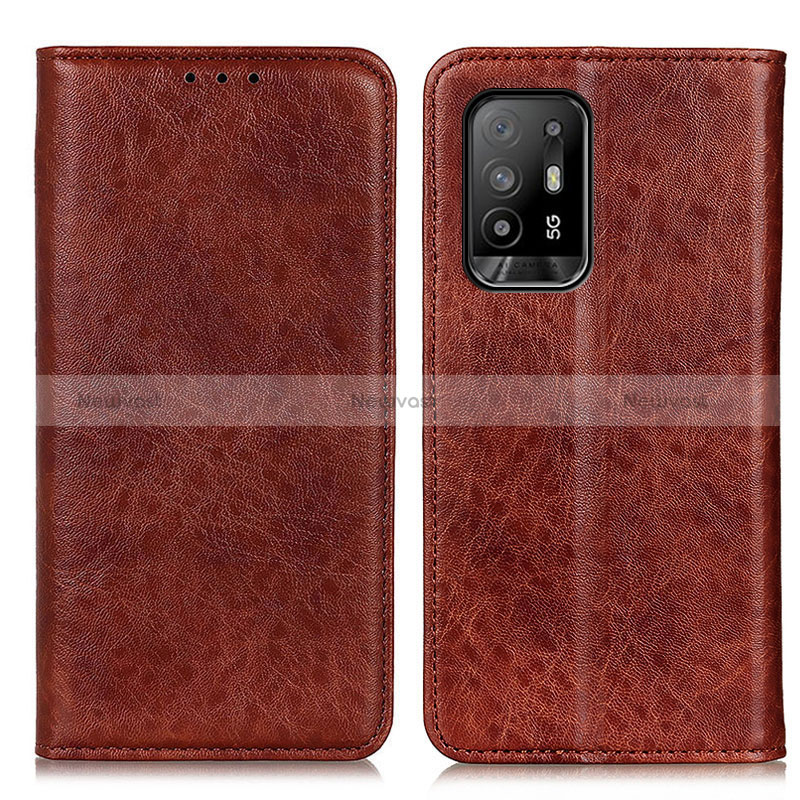 Leather Case Stands Flip Cover Holder K01Z for Oppo Reno5 Z 5G