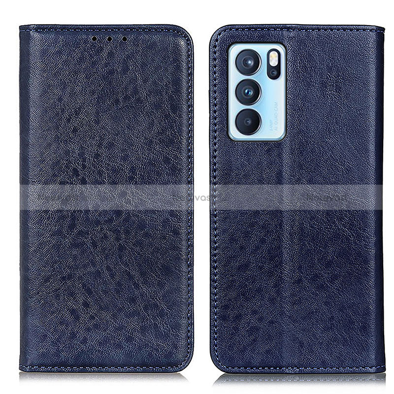 Leather Case Stands Flip Cover Holder K01Z for Oppo Reno6 Pro 5G India