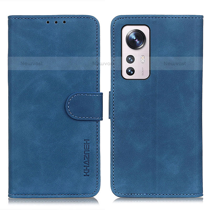 Leather Case Stands Flip Cover Holder K01Z for Xiaomi Mi 12X 5G Blue