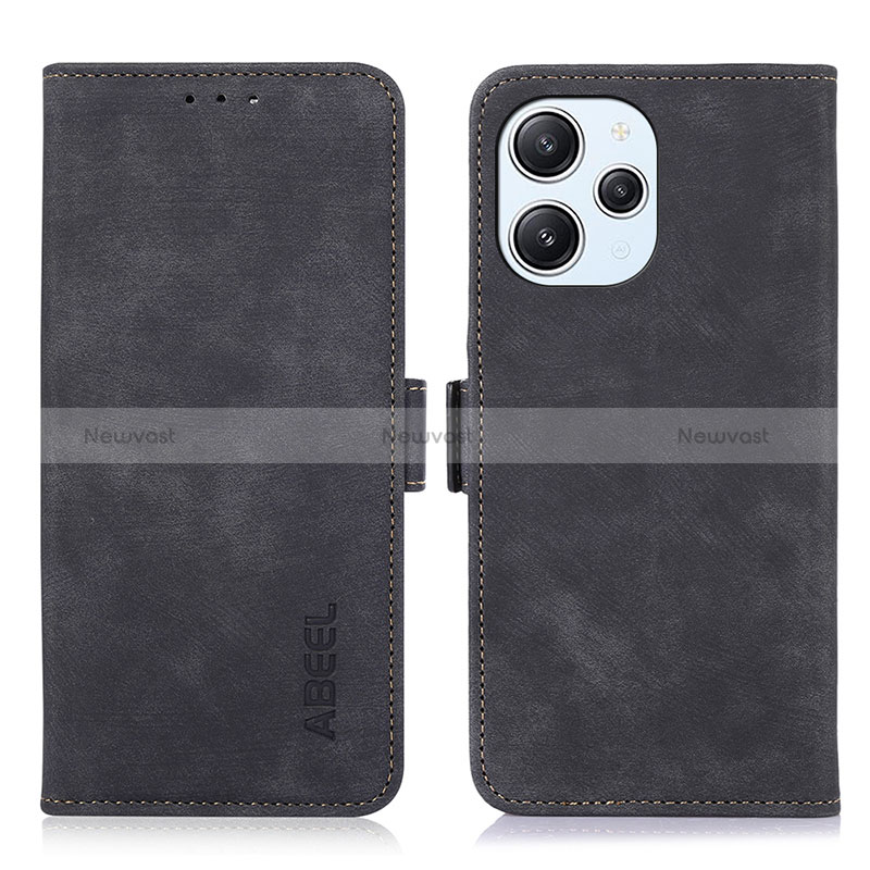 Leather Case Stands Flip Cover Holder K01Z for Xiaomi Redmi 12 4G