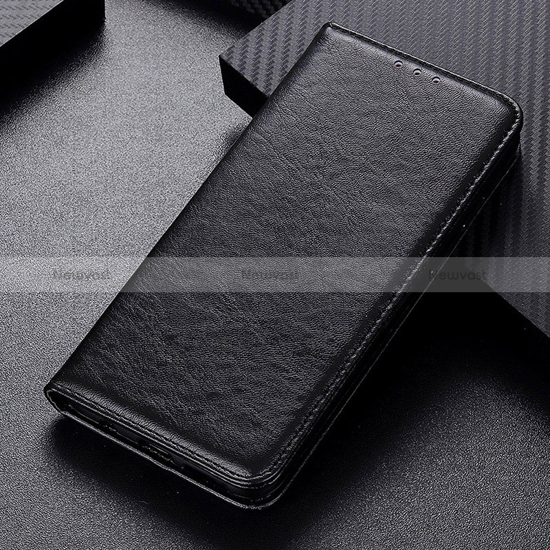 Leather Case Stands Flip Cover Holder K01Z for Xiaomi Redmi 9T 4G Black