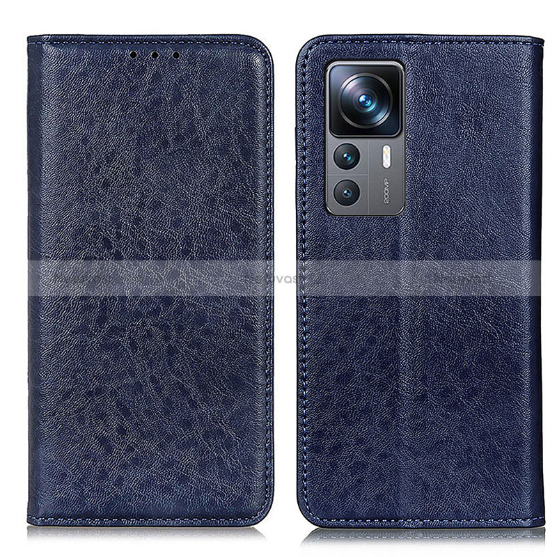 Leather Case Stands Flip Cover Holder K01Z for Xiaomi Redmi K50 Ultra 5G Blue