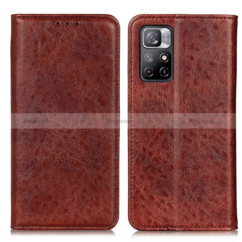 Leather Case Stands Flip Cover Holder K01Z for Xiaomi Redmi Note 11 5G