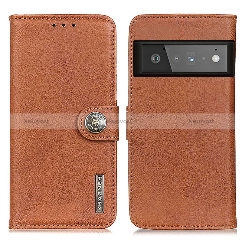 Leather Case Stands Flip Cover Holder K02Z for Google Pixel 6 Pro 5G