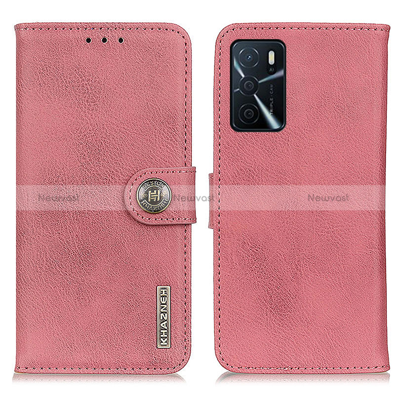 Leather Case Stands Flip Cover Holder K02Z for Oppo A16