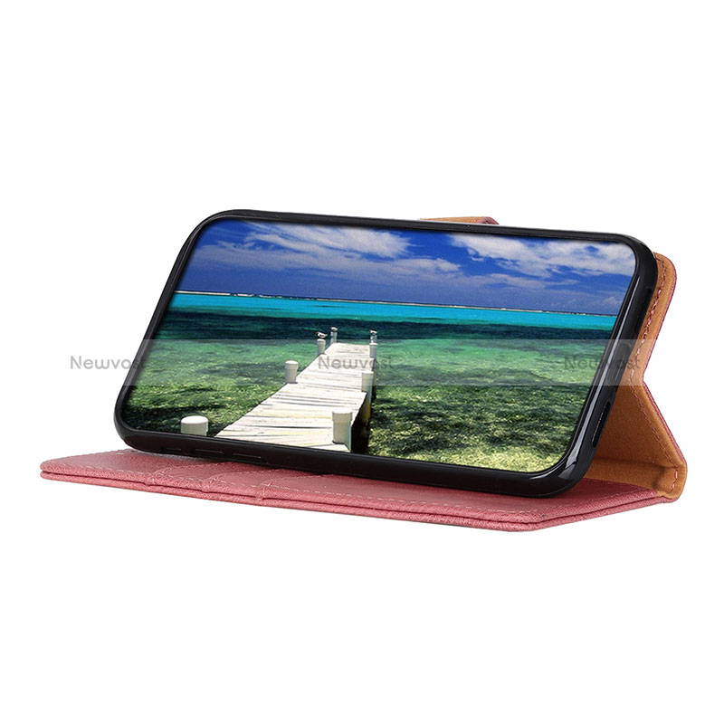 Leather Case Stands Flip Cover Holder K02Z for Oppo A54 5G