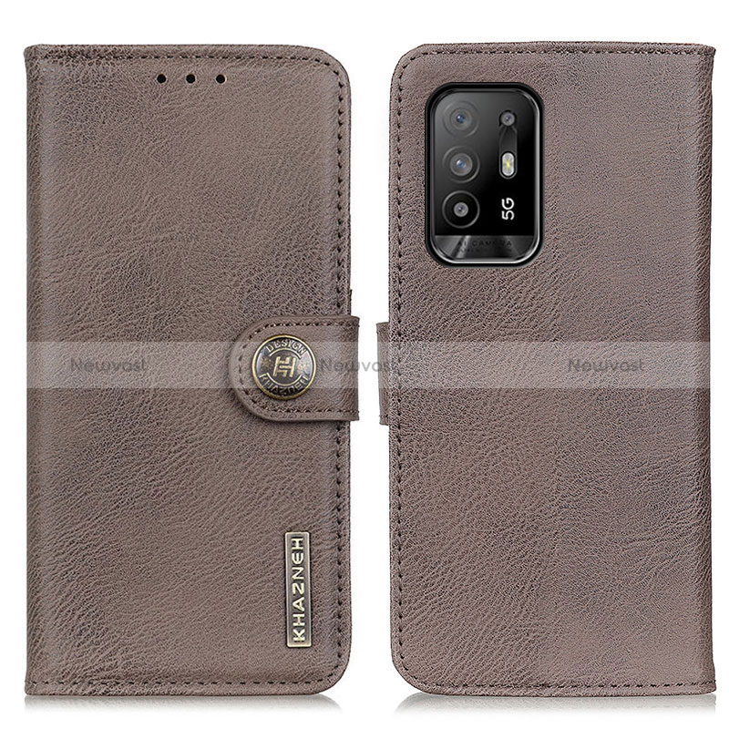 Leather Case Stands Flip Cover Holder K02Z for Oppo Reno5 Z 5G