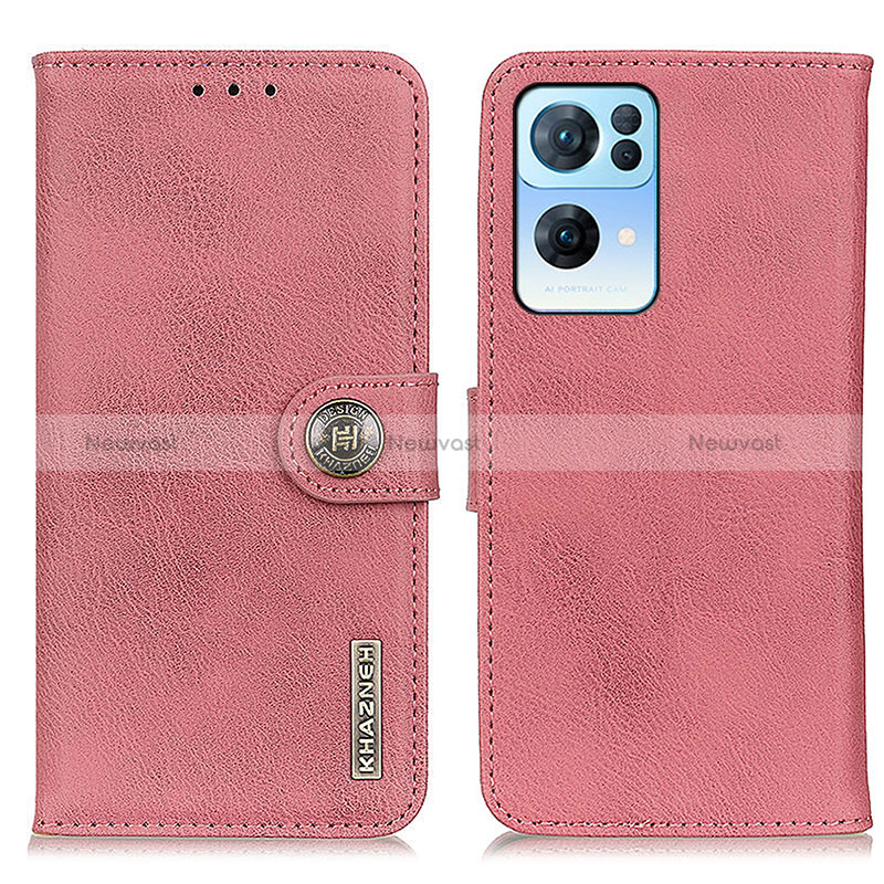 Leather Case Stands Flip Cover Holder K02Z for Oppo Reno7 Pro 5G