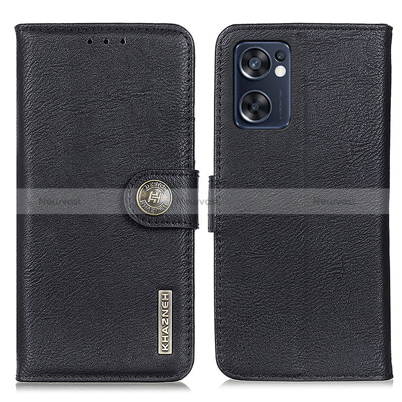 Leather Case Stands Flip Cover Holder K02Z for Oppo Reno7 SE 5G