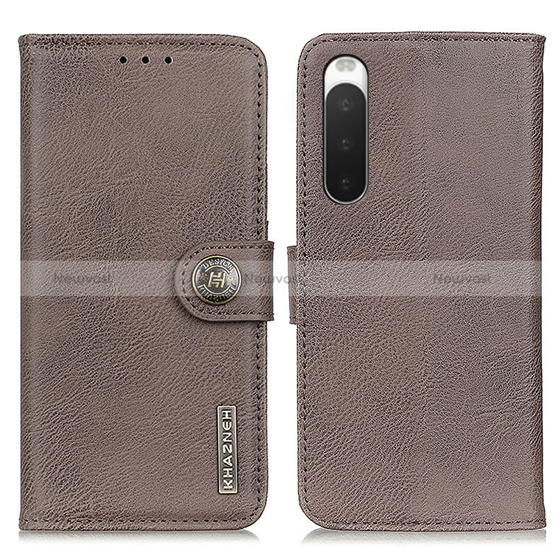 Leather Case Stands Flip Cover Holder K02Z for Sony Xperia 10 IV SO-52C