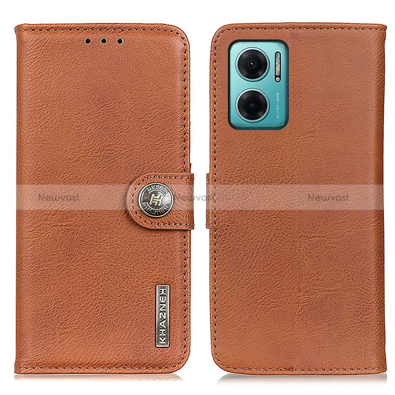 Leather Case Stands Flip Cover Holder K02Z for Xiaomi Redmi 10 5G