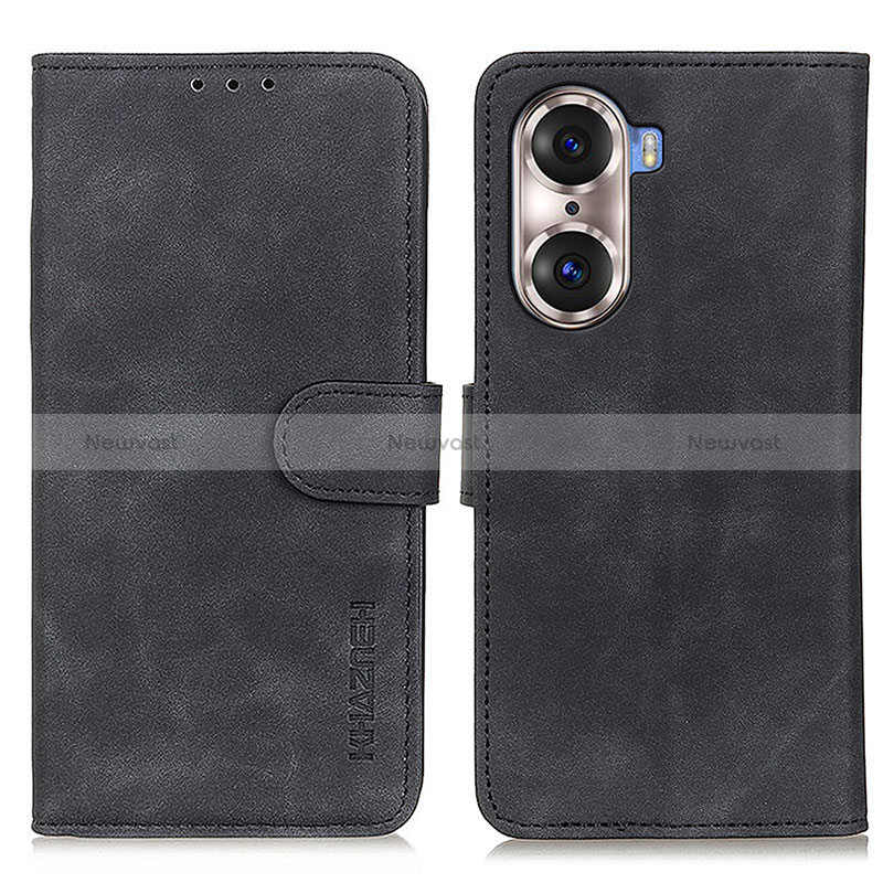 Leather Case Stands Flip Cover Holder K03Z for Huawei Honor 60 Pro 5G