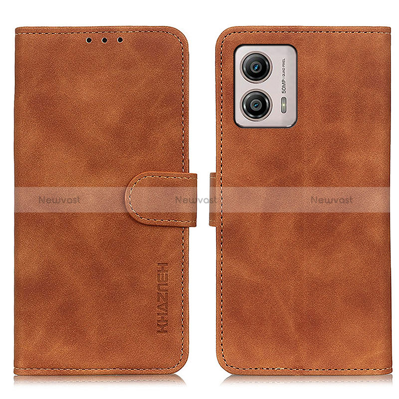 Leather Case Stands Flip Cover Holder K03Z for Motorola Moto G53j 5G