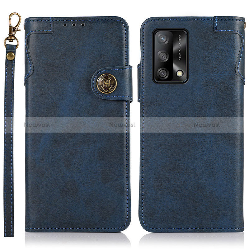 Leather Case Stands Flip Cover Holder K03Z for Oppo Reno6 Lite
