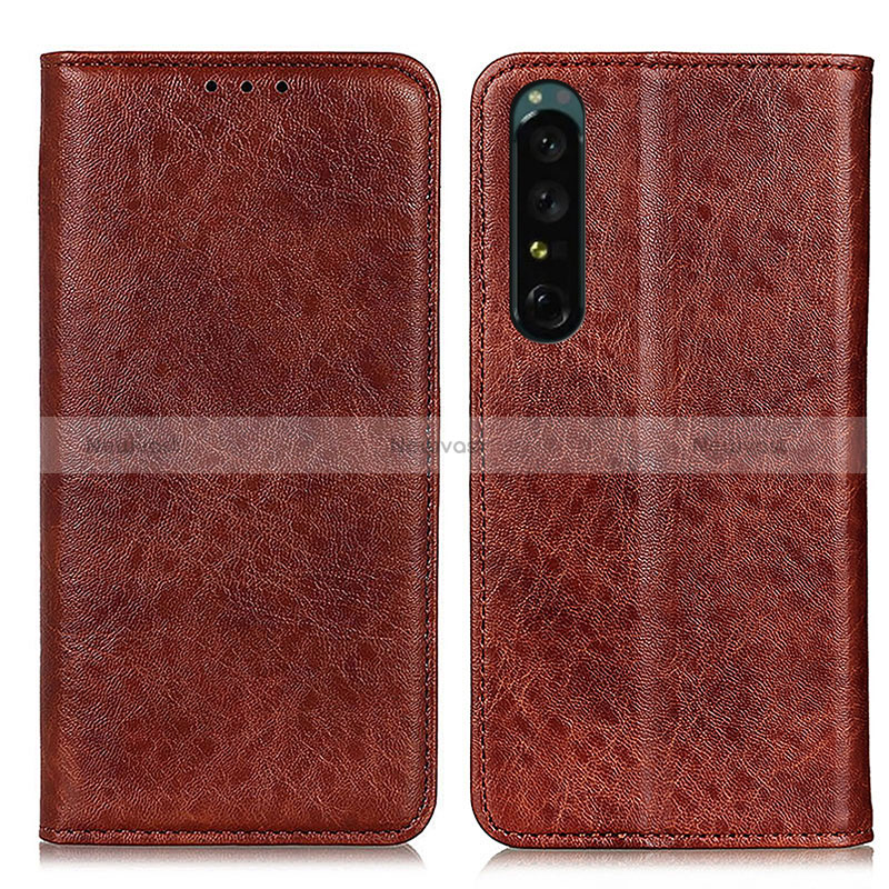 Leather Case Stands Flip Cover Holder K03Z for Sony Xperia 1 IV