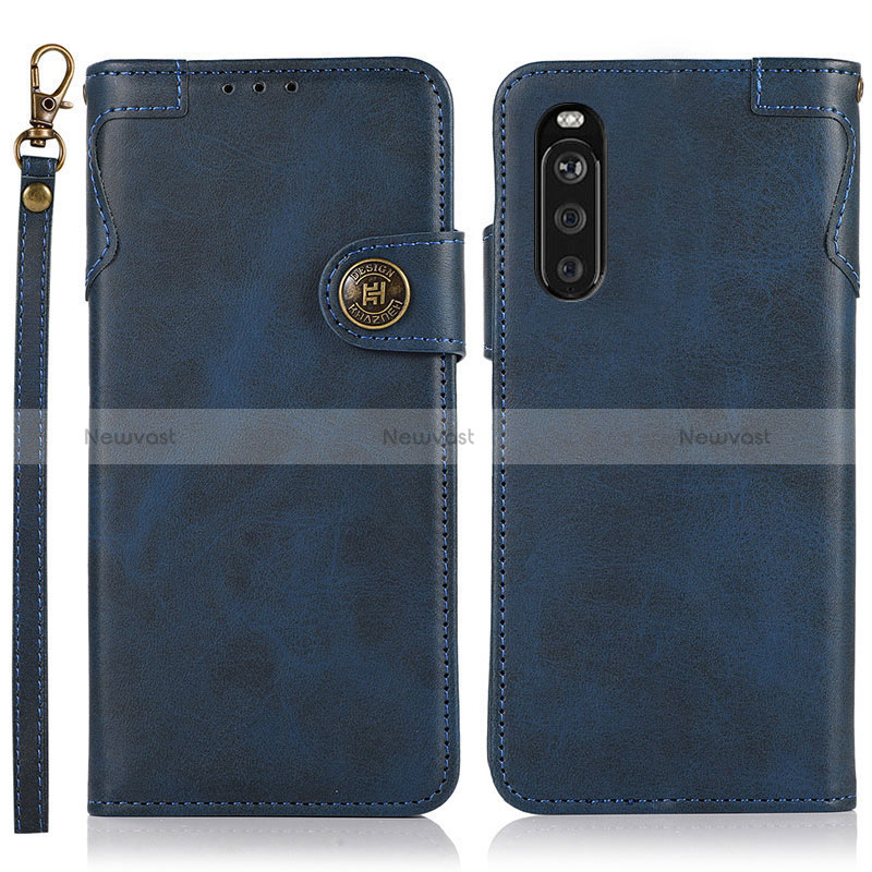 Leather Case Stands Flip Cover Holder K03Z for Sony Xperia 10 III Lite