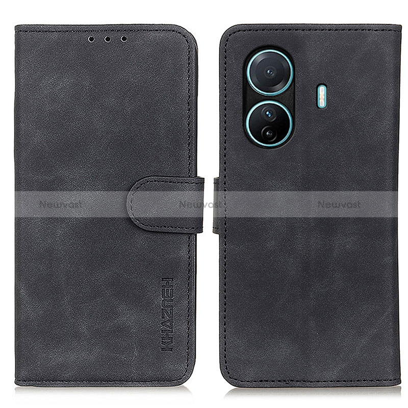 Leather Case Stands Flip Cover Holder K03Z for Vivo iQOO Z6 Pro 5G