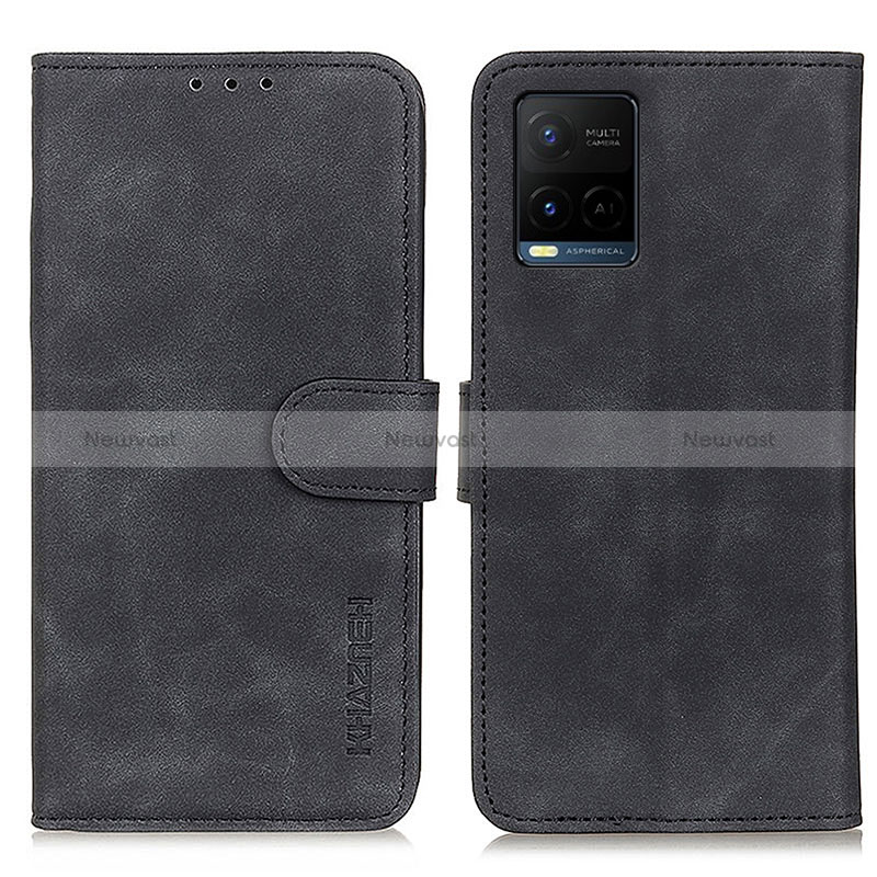 Leather Case Stands Flip Cover Holder K03Z for Vivo Y21