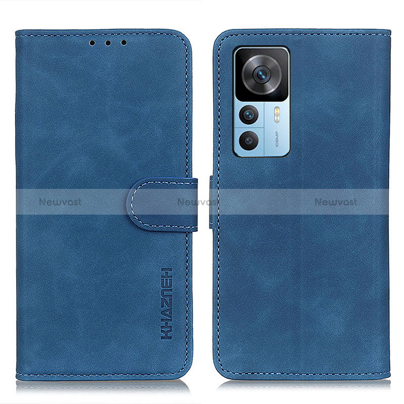 Leather Case Stands Flip Cover Holder K03Z for Xiaomi Mi 12T 5G Blue