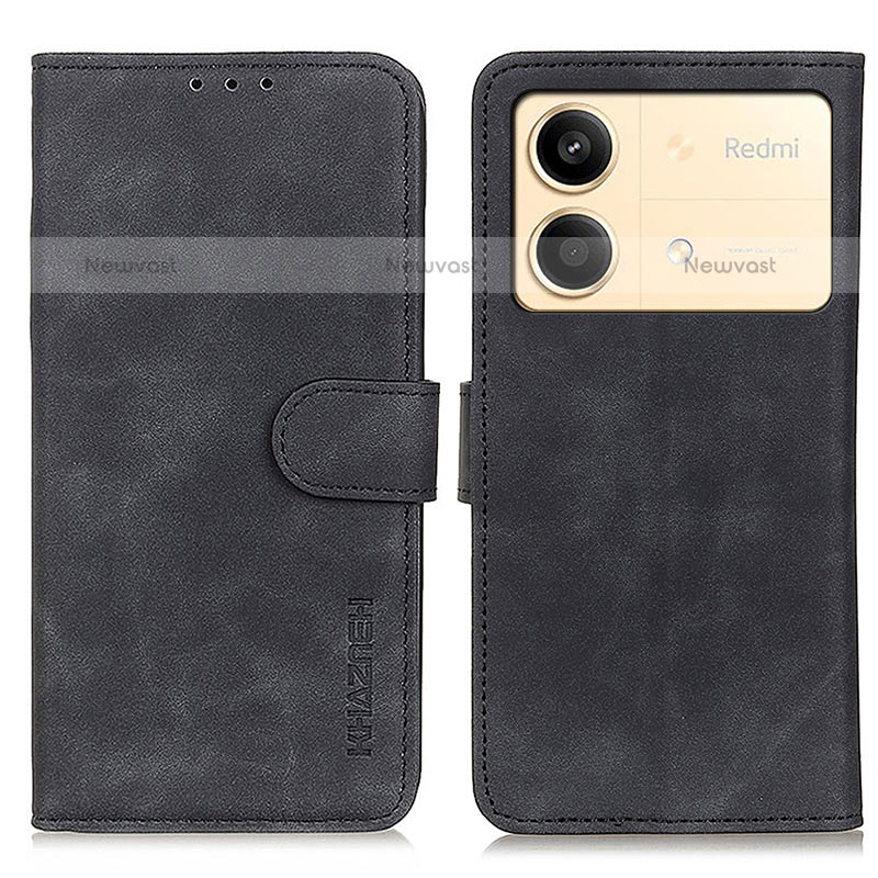 Leather Case Stands Flip Cover Holder K03Z for Xiaomi Redmi Note 13R Pro 5G