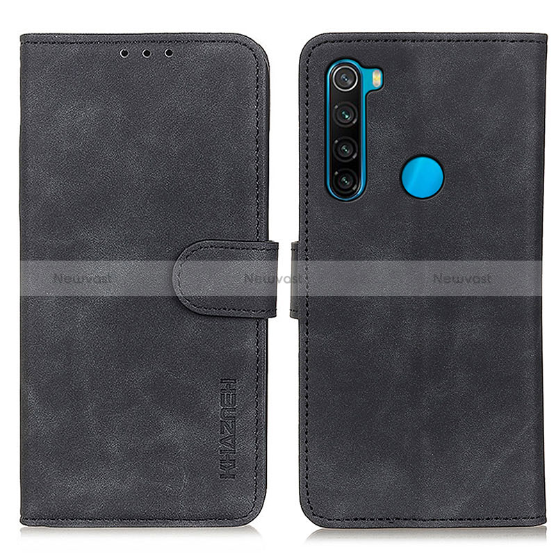 Leather Case Stands Flip Cover Holder K03Z for Xiaomi Redmi Note 8 (2021)