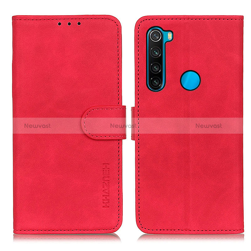 Leather Case Stands Flip Cover Holder K03Z for Xiaomi Redmi Note 8 (2021)