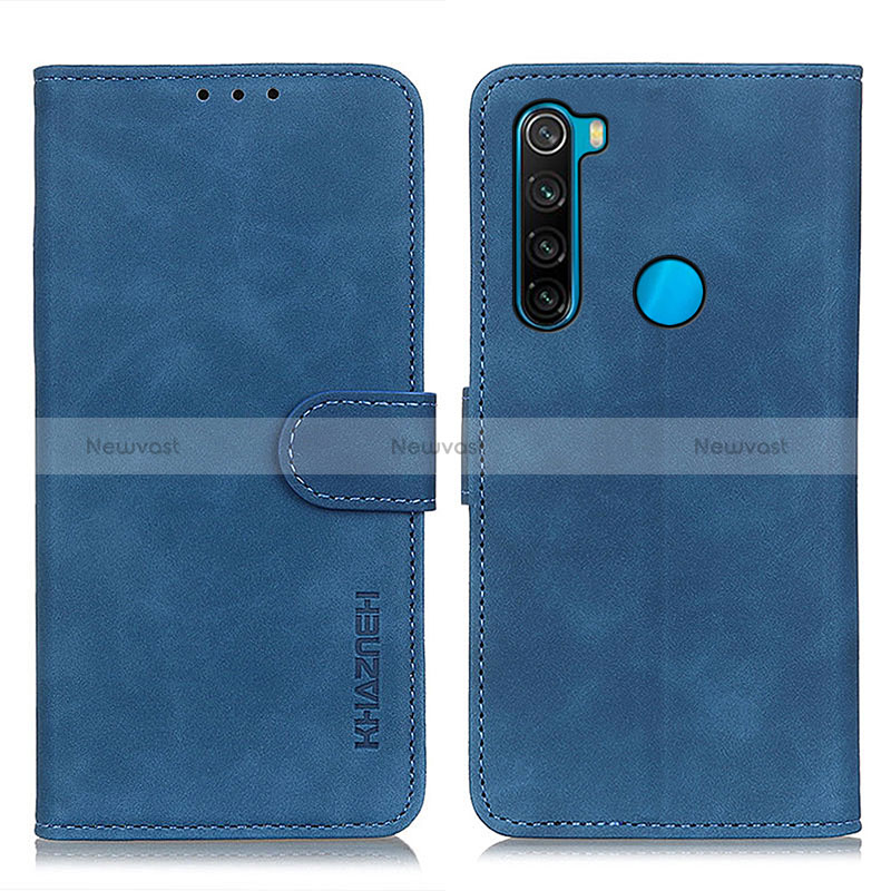 Leather Case Stands Flip Cover Holder K03Z for Xiaomi Redmi Note 8 (2021)