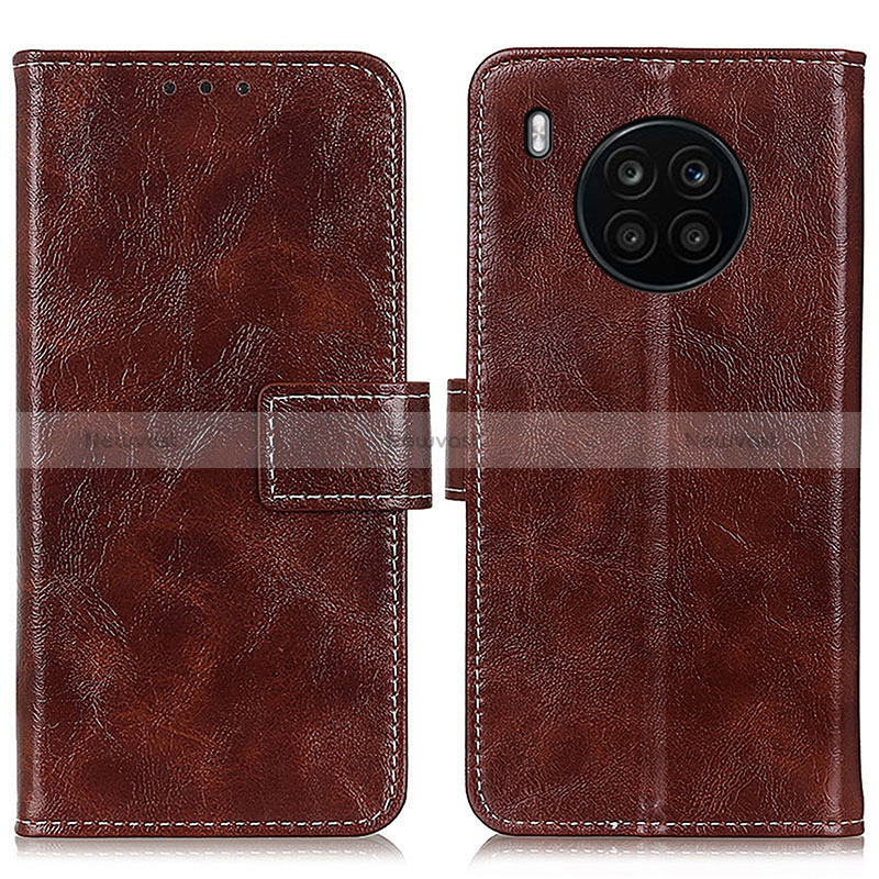 Leather Case Stands Flip Cover Holder K04Z for Huawei Nova 8i