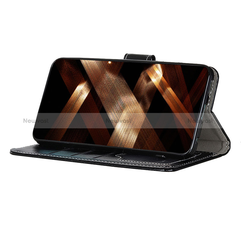 Leather Case Stands Flip Cover Holder K04Z for Motorola Moto E13