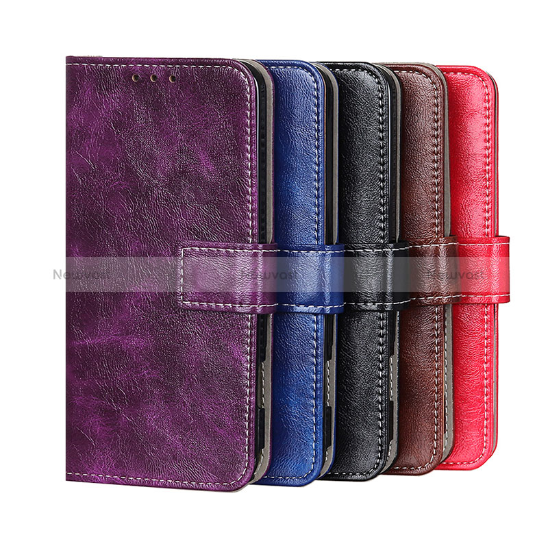 Leather Case Stands Flip Cover Holder K04Z for Motorola Moto E13