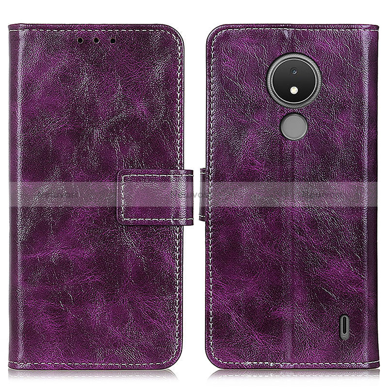 Leather Case Stands Flip Cover Holder K04Z for Nokia C21