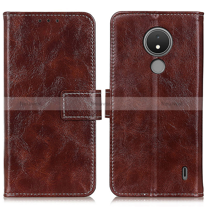 Leather Case Stands Flip Cover Holder K04Z for Nokia C21