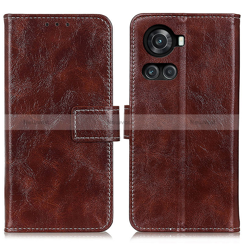 Leather Case Stands Flip Cover Holder K04Z for OnePlus 10R 5G