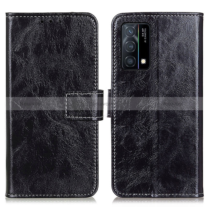 Leather Case Stands Flip Cover Holder K04Z for Oppo K9 5G