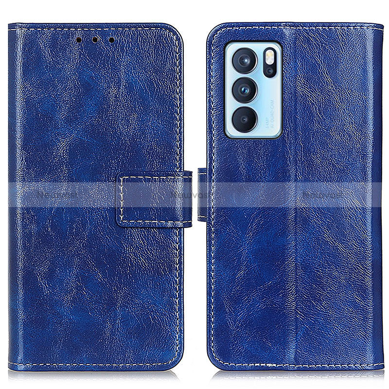 Leather Case Stands Flip Cover Holder K04Z for Oppo Reno6 Pro 5G India