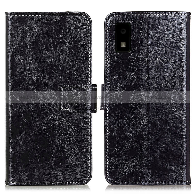 Leather Case Stands Flip Cover Holder K04Z for Sharp Aquos wish